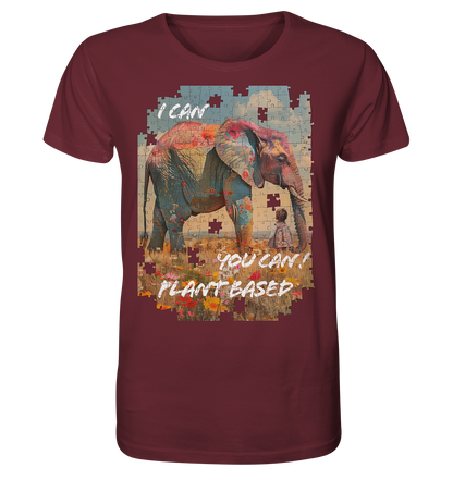Motiv "plant based elephant" - unisex Bio T-Shirt
