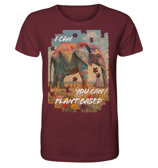 Motiv "plant based elephant" - unisex Bio T-Shirt