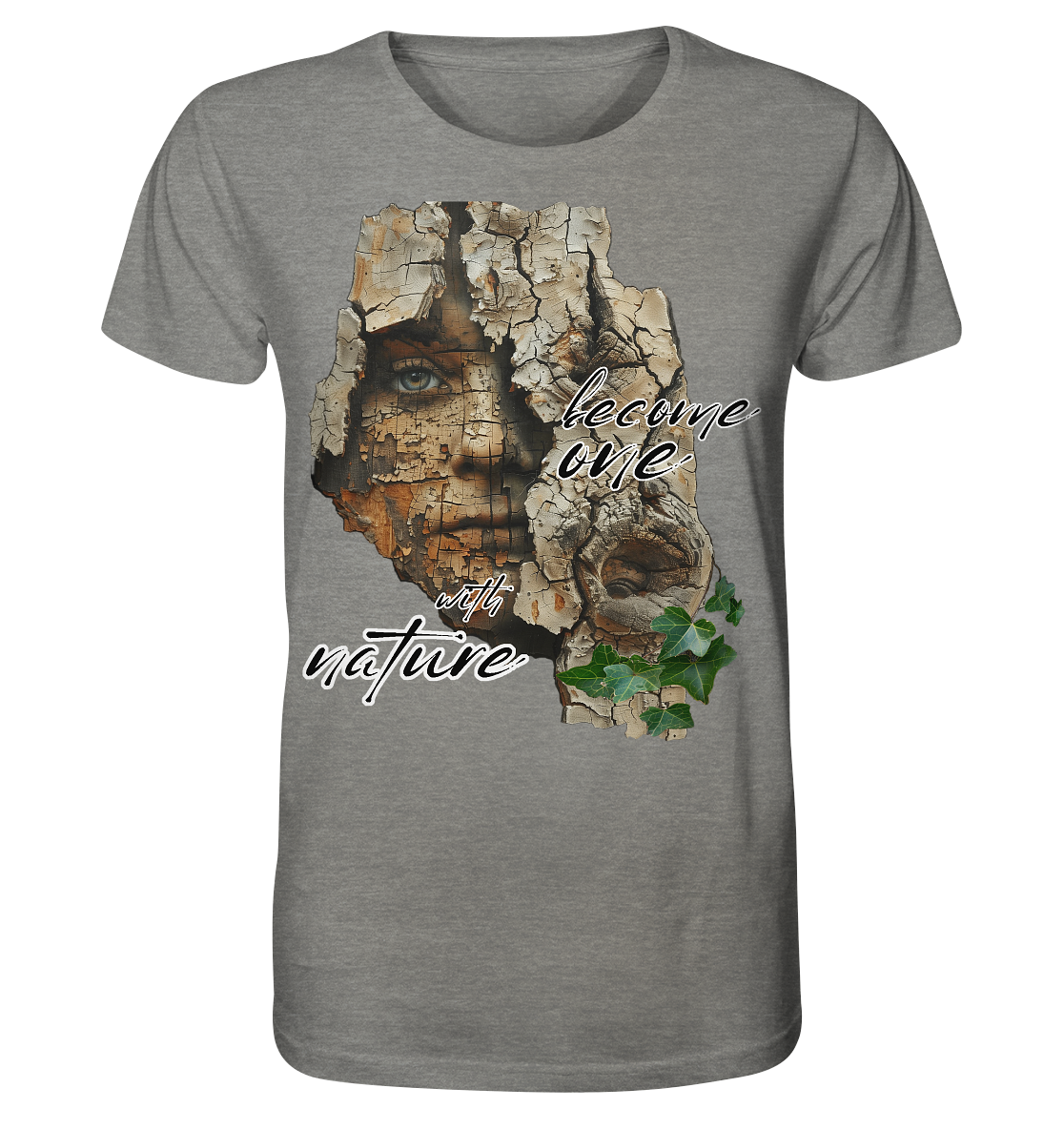 Motiv "become one with nature" - unisex Bio T-Shirt