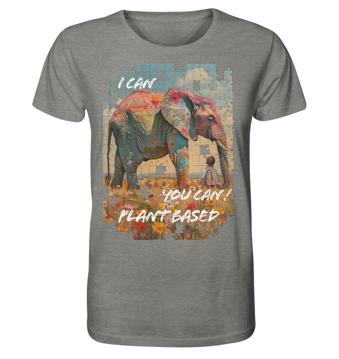 Motiv "plant based elephant" - unisex Bio T-Shirt