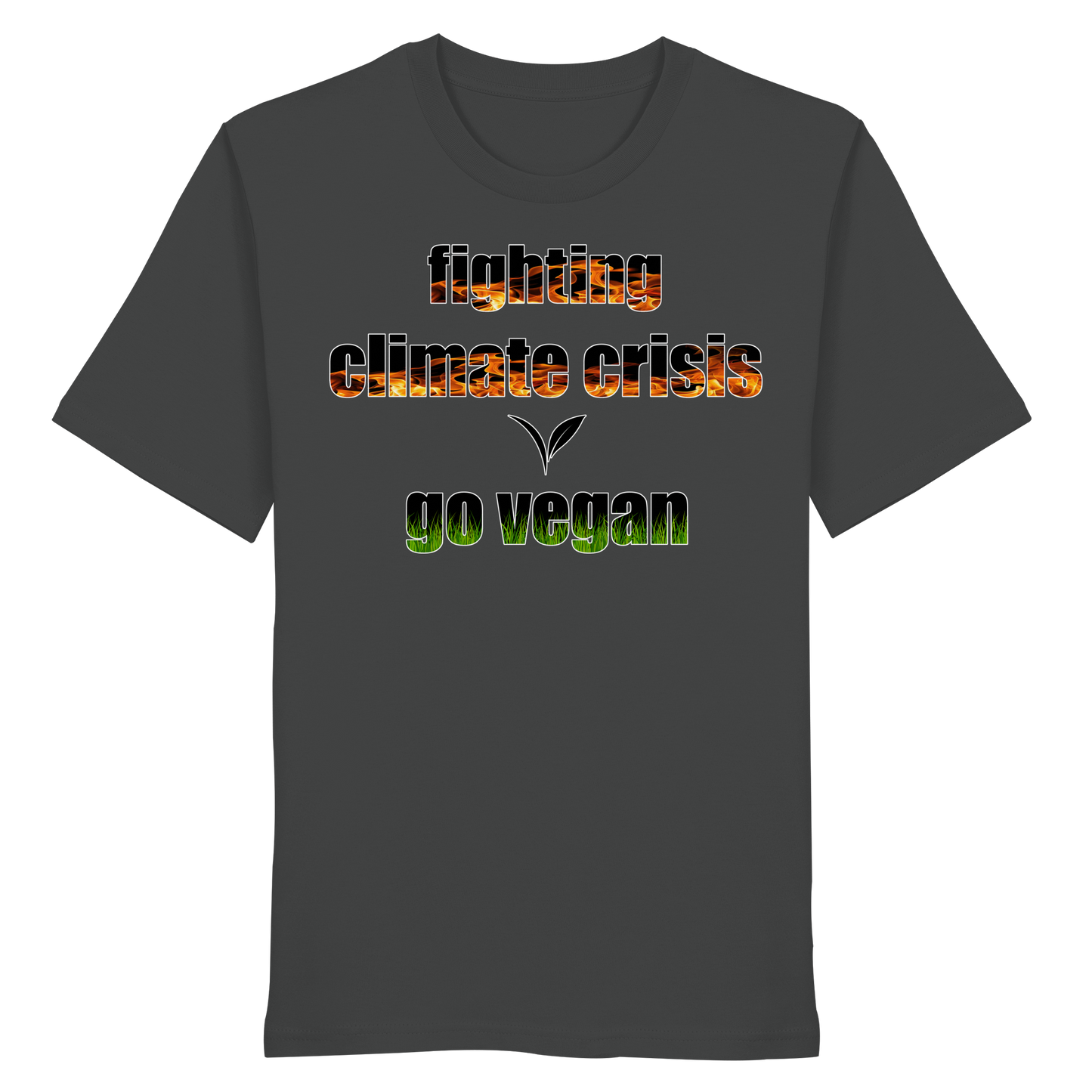 vegwear "fighting climate cirsis" - unisex Bio T-Shirt, vegan & klimafreundlich