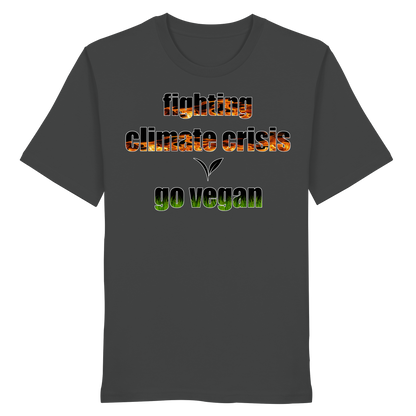 vegwear "fighting climate cirsis" - unisex Bio T-Shirt, vegan & klimafreundlich