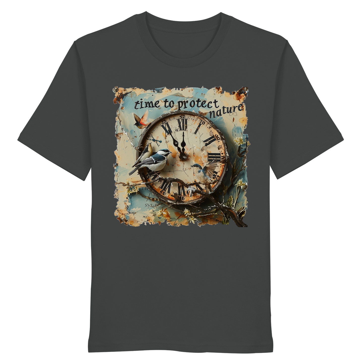 vegwear "time to protect nature" - unisex T-Shirt, nachhaltige Mode
