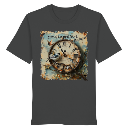 vegwear "time to protect nature" - unisex T-Shirt, nachhaltige Mode