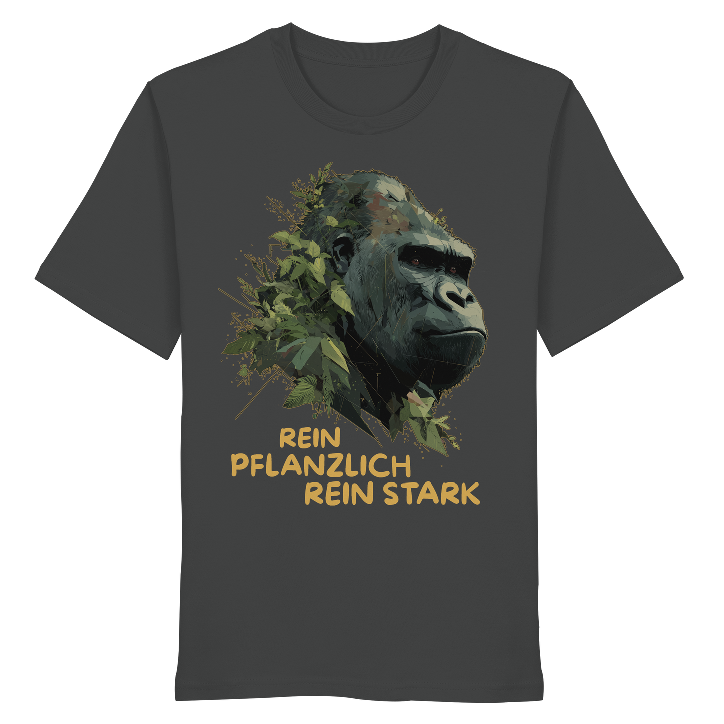 vegwear "Gorilla, rein pflanzlich, rein stark" - unisex Bio T-Shirt