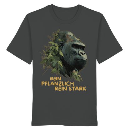 vegwear "Gorilla, rein pflanzlich, rein stark" - unisex Bio T-Shirt