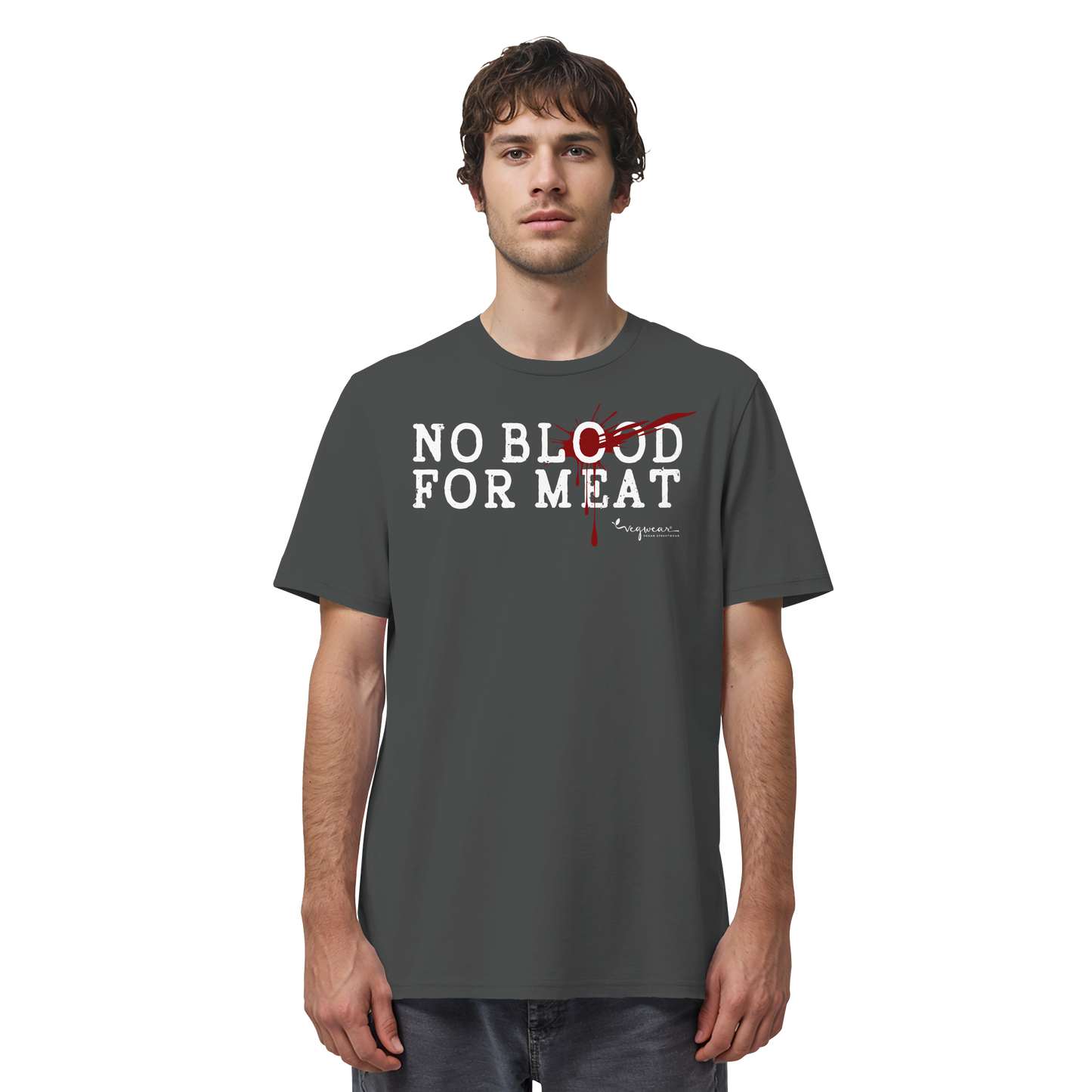 vegwear "no blood for meat" - unisex Bio T-Shirt