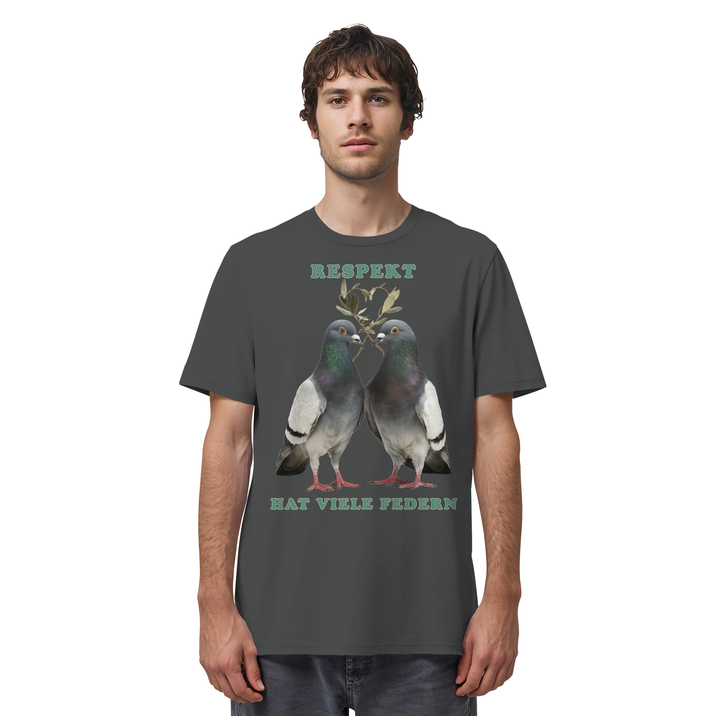 vegwear "Respekt hat viele Federn" - unisex Bio T-Shirt