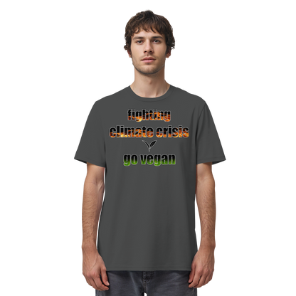 vegwear "fighting climate cirsis" - unisex Bio T-Shirt, vegan & klimafreundlich