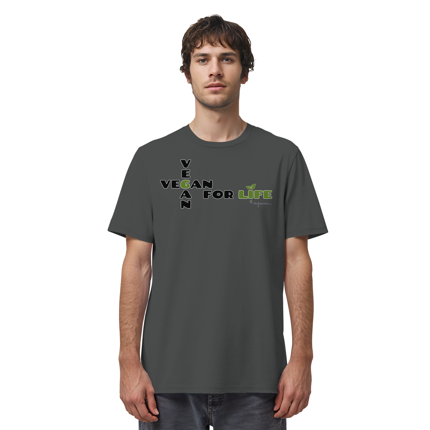 vegwear "vegan for life" - unisex T-Shirt bio vegan fair