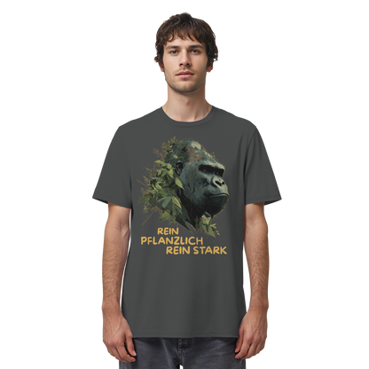 vegwear "Gorilla, rein pflanzlich, rein stark" - unisex Bio T-Shirt