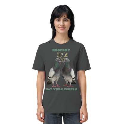 vegwear "Respekt hat viele Federn" - unisex Bio T-Shirt
