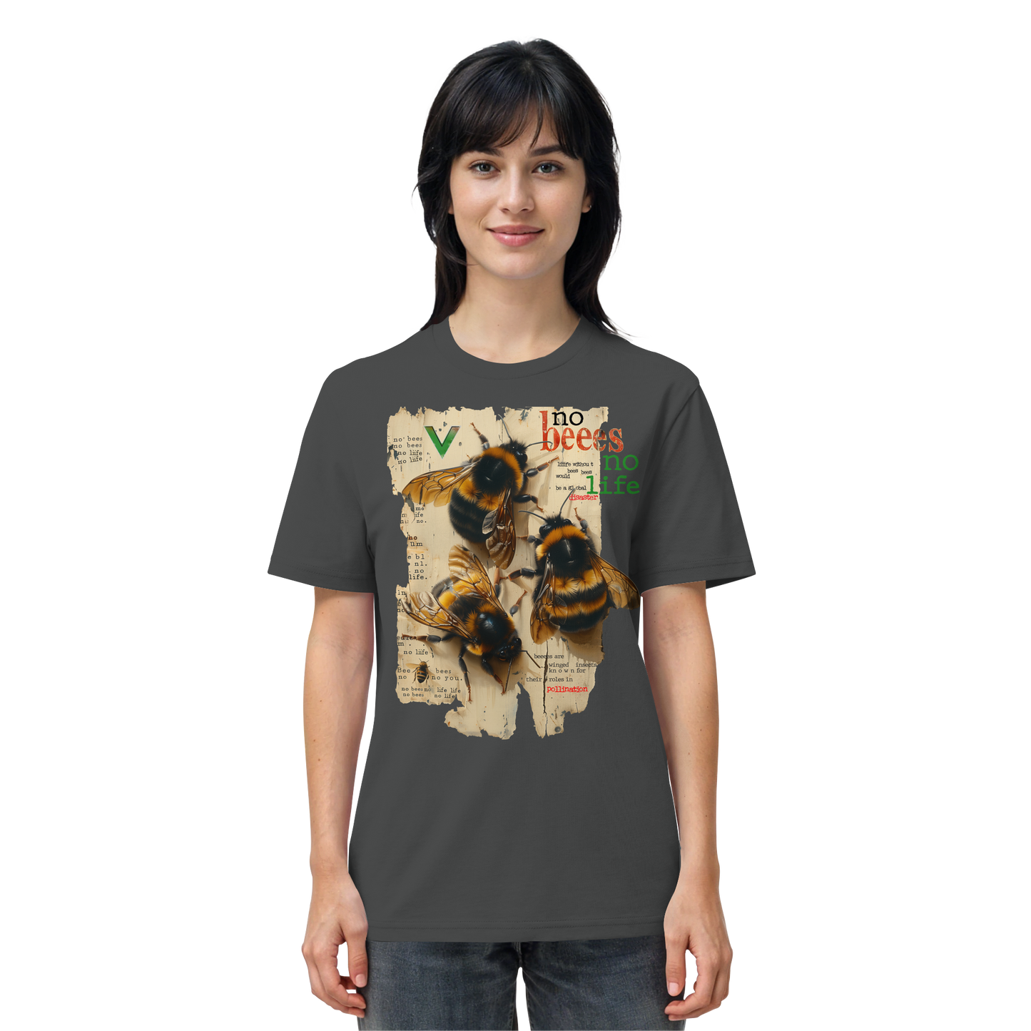 vegwear "no bees, no life" - unisex Bio T-Shirt, vegan fair