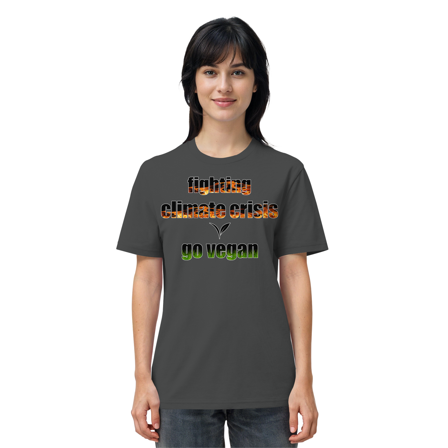 vegwear "fighting climate cirsis" - unisex Bio T-Shirt, vegan & klimafreundlich