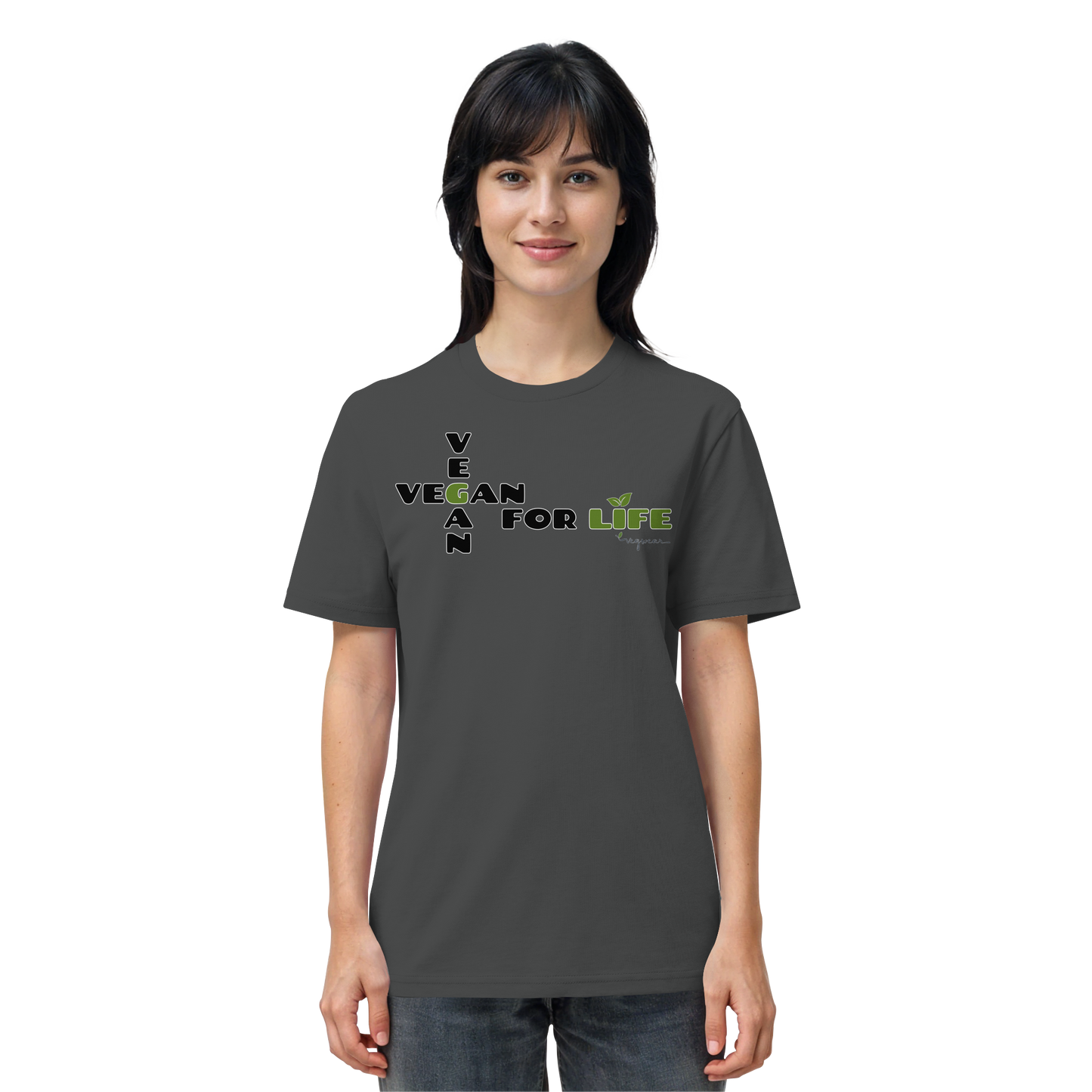 vegwear "vegan for life" - unisex T-Shirt bio vegan fair