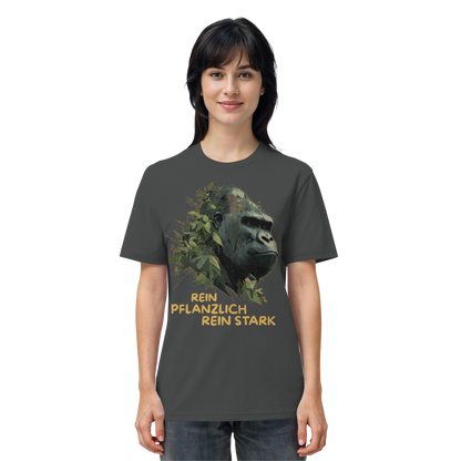 vegwear "Gorilla, rein pflanzlich, rein stark" - unisex Bio T-Shirt