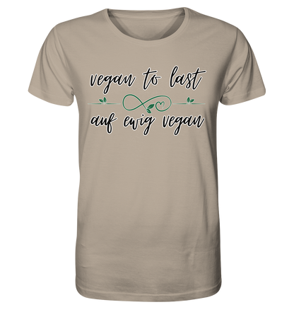 Motiv "vegan to last" - unisex Bio T-Shirt