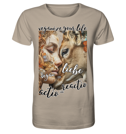 Motif "actio = reactio" - unisex organic T-shirt