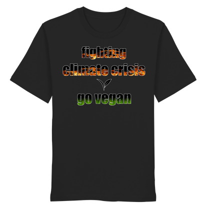 vegwear "fighting climate cirsis" - unisex Bio T-Shirt, vegan & klimafreundlich