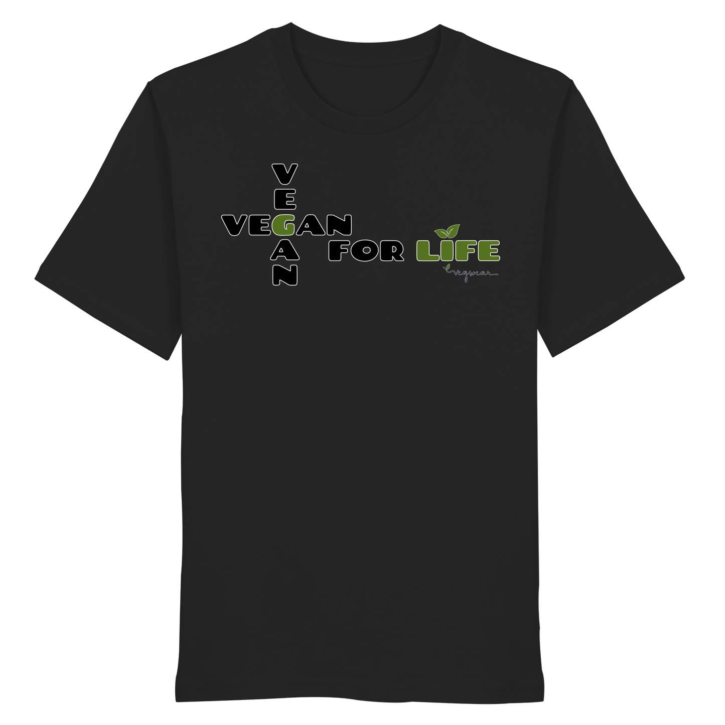 vegwear "vegan for life" - unisex T-Shirt bio vegan fair