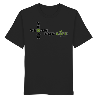 vegwear "vegan for life" - unisex T-Shirt bio vegan fair