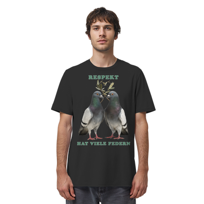 vegwear "Respekt hat viele Federn" - unisex Bio T-Shirt