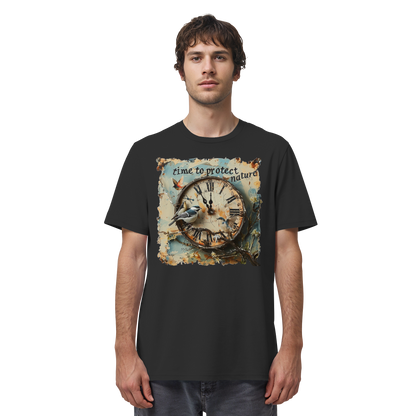 vegwear "time to protect nature" - unisex T-Shirt, nachhaltige Mode