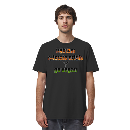 vegwear "fighting climate cirsis" - unisex Bio T-Shirt, vegan & klimafreundlich