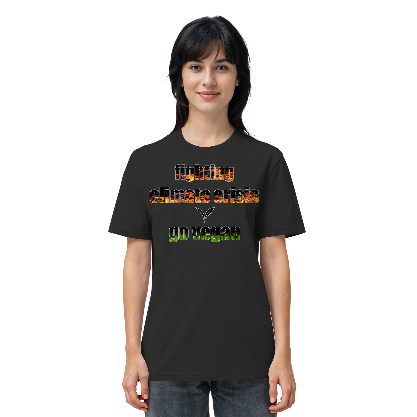 vegwear "fighting climate cirsis" - unisex Bio T-Shirt, vegan & klimafreundlich