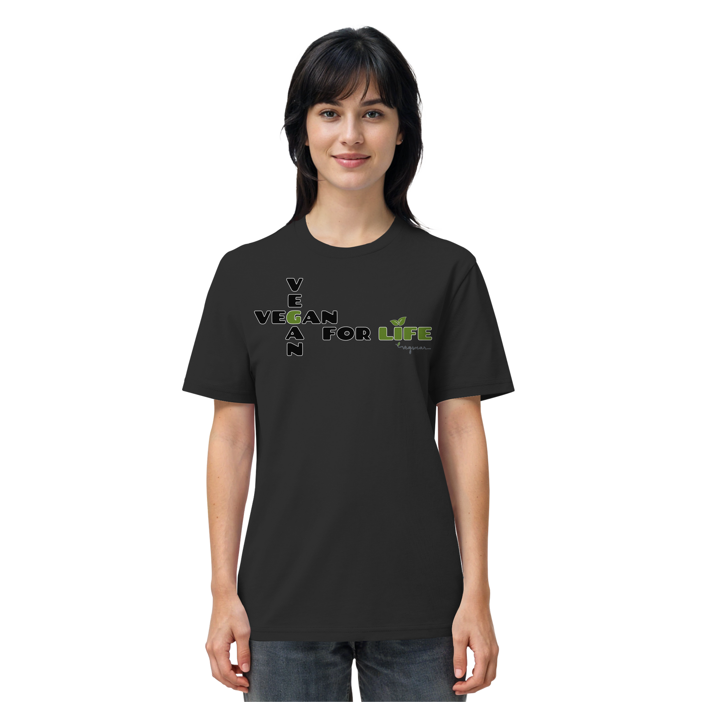 vegwear "vegan for life" - unisex T-Shirt bio vegan fair