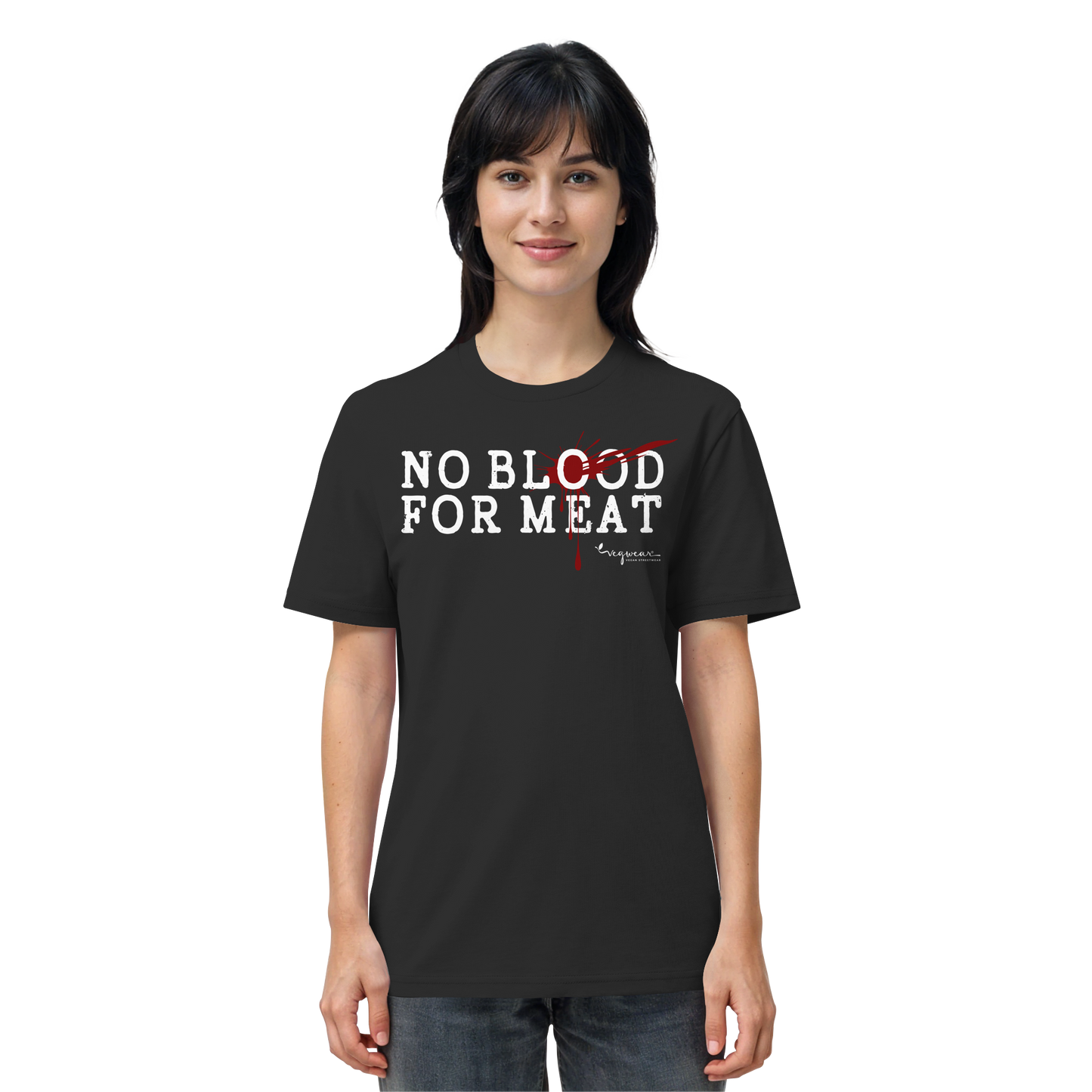 vegwear "no blood for meat" - unisex Bio T-Shirt