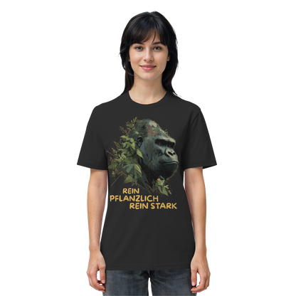 vegwear "Gorilla, rein pflanzlich, rein stark" - unisex Bio T-Shirt