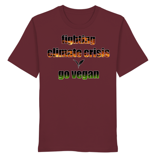 vegwear "fighting climate cirsis" - unisex Bio T-Shirt, vegan & klimafreundlich