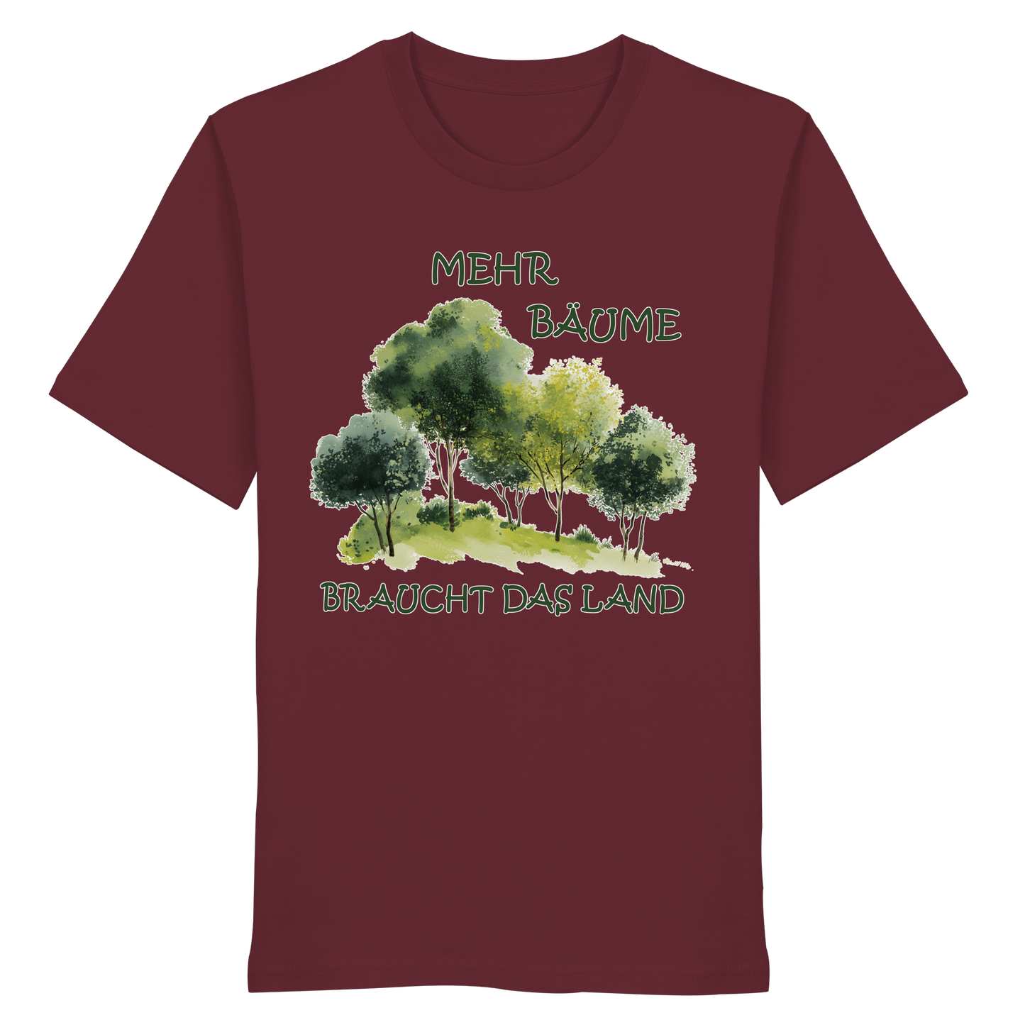 vegwear "mehr Bäume braucht das Land" - unisex Bio T-Shirt, vegan, fair, nachhaltig