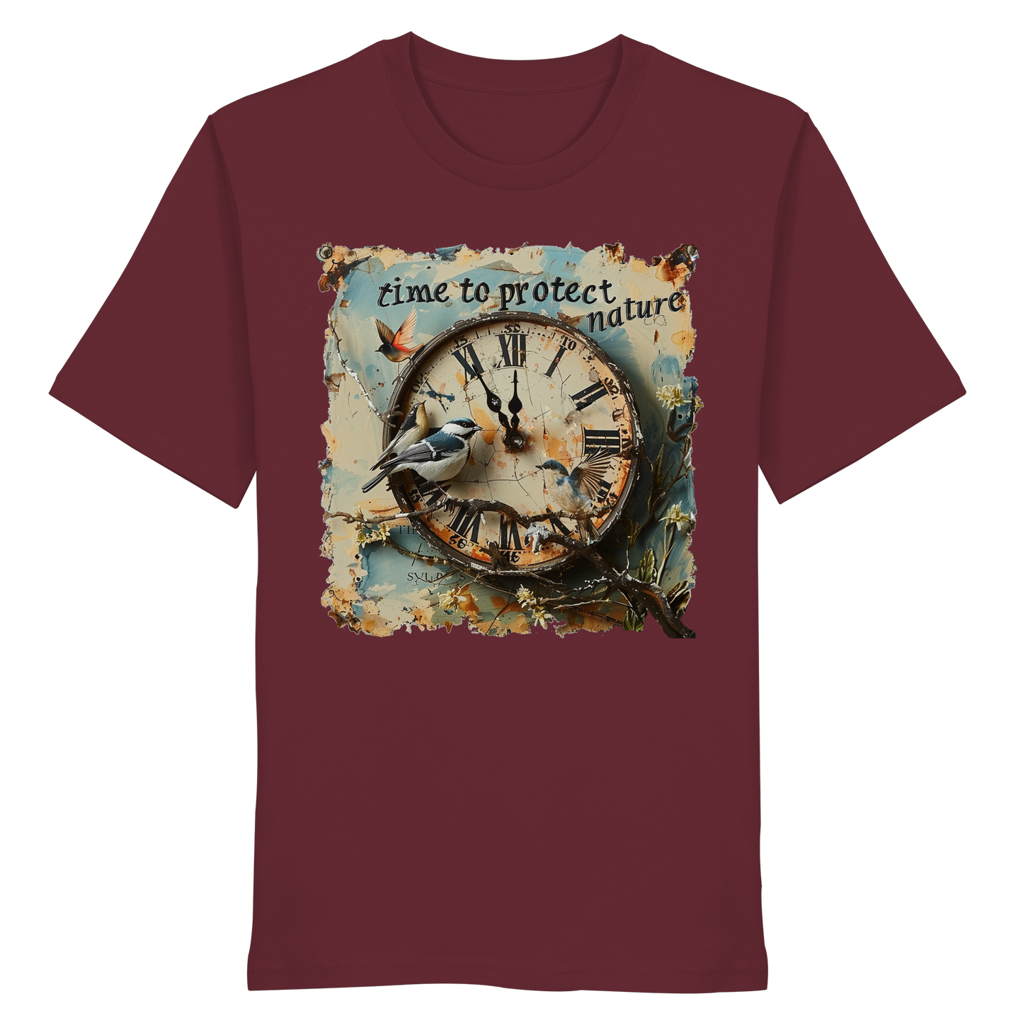 vegwear "time to protect nature" - unisex T-Shirt, nachhaltige Mode