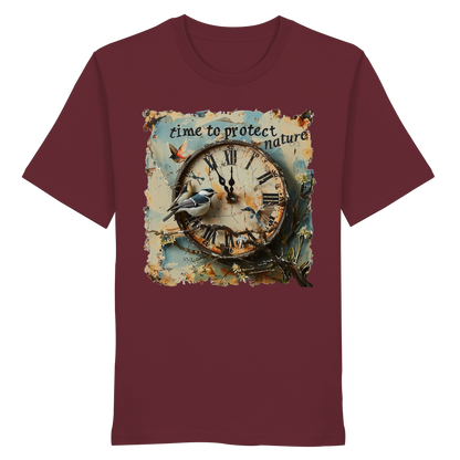 vegwear "time to protect nature" - unisex T-Shirt, nachhaltige Mode