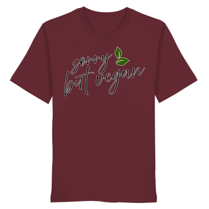vegwear "sorry but vegan" - unisex T-shirt, organic, vegan, sustainable