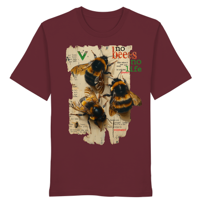 vegwear "no bees, no life" - unisex Bio T-Shirt, vegan fair