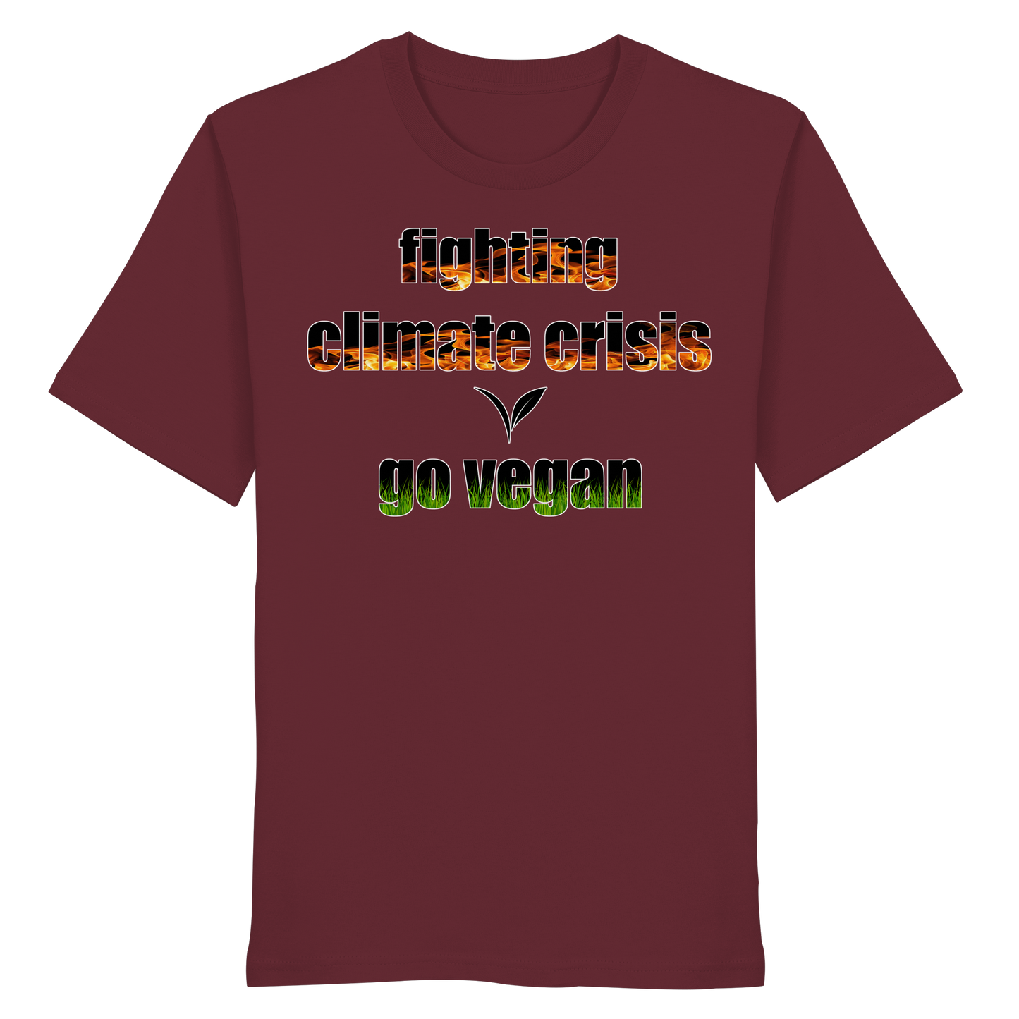 vegwear "fighting climate cirsis" - unisex Bio T-Shirt, vegan & klimafreundlich