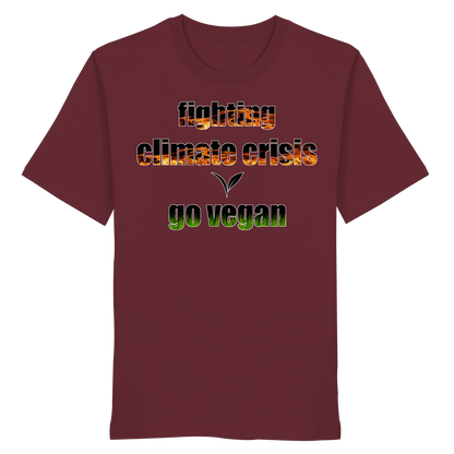 vegwear "fighting climate cirsis" - unisex Bio T-Shirt, vegan & klimafreundlich