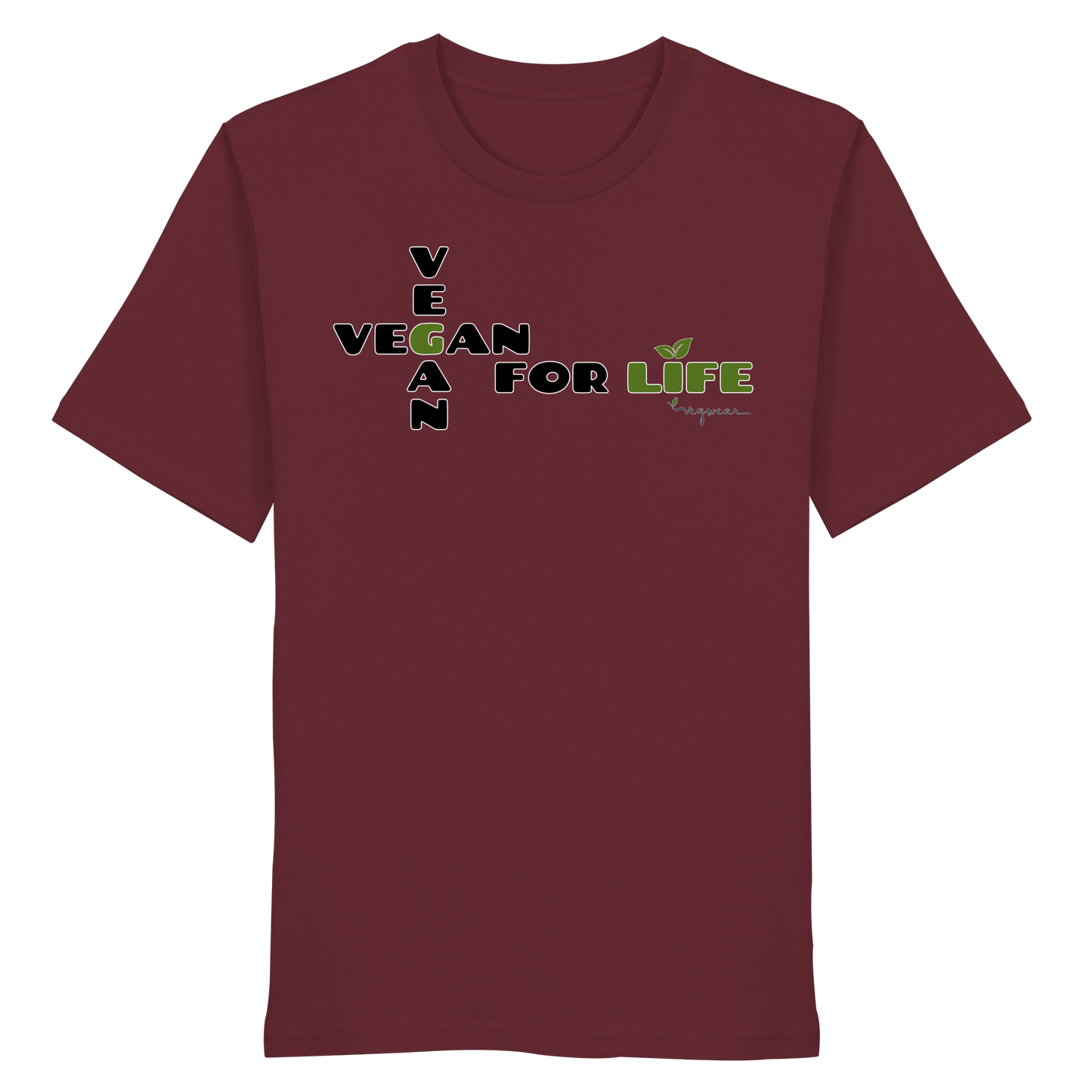 vegwear "vegan for life" - unisex T-Shirt bio vegan fair