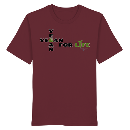 vegwear "vegan for life" - unisex T-Shirt bio vegan fair