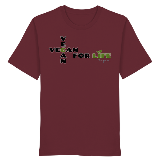 vegwear "vegan for life" - unisex T-Shirt bio vegan fair