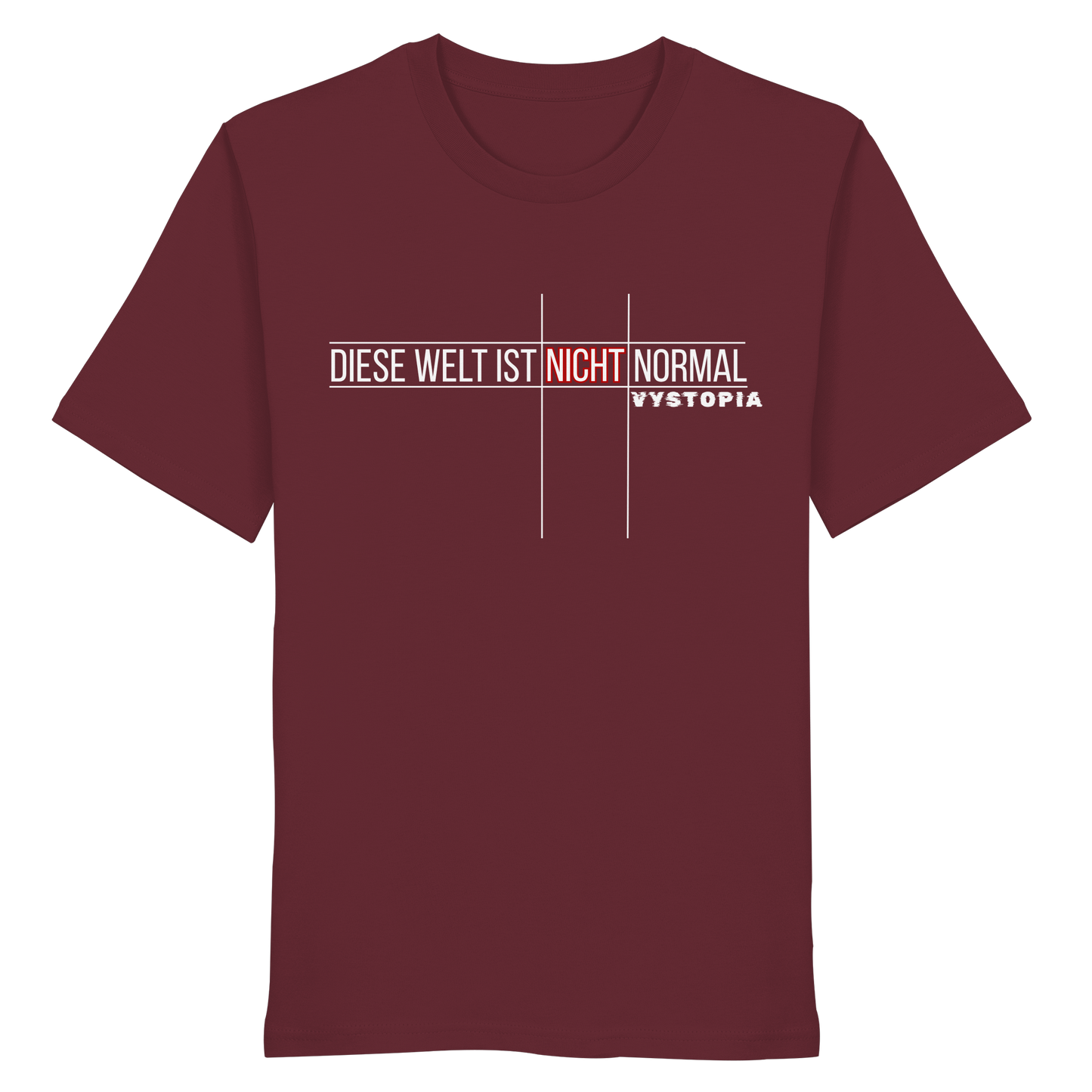 vegwear "Diese Welt ist nicht normal" - unisex Bio T-Shirt