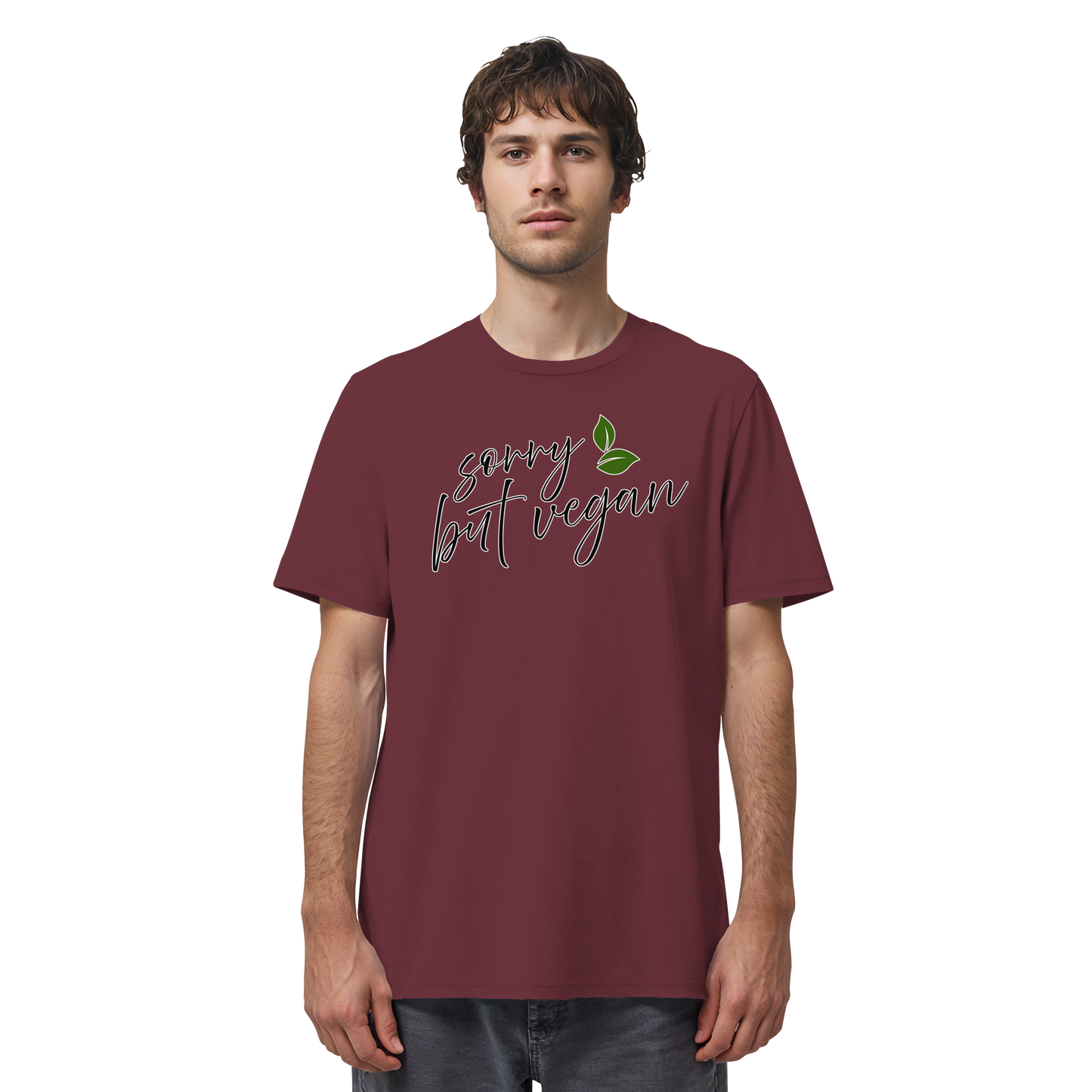 Motiv "sorry but vegan" - unisex Bio T-Shirt