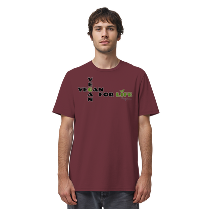 vegwear "vegan for life" - unisex T-Shirt bio vegan fair