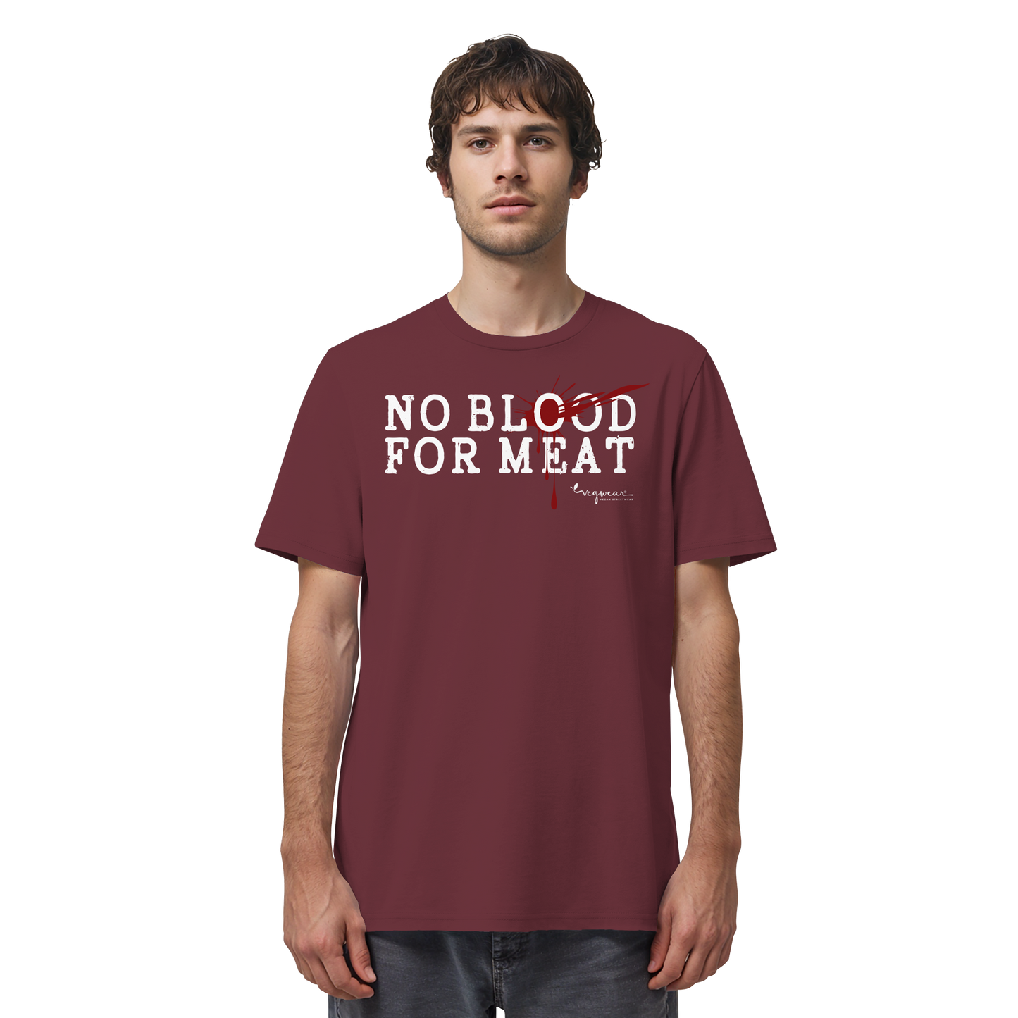 vegwear "no blood for meat" - unisex Bio T-Shirt