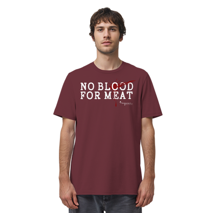 vegwear "no blood for meat" - unisex Bio T-Shirt