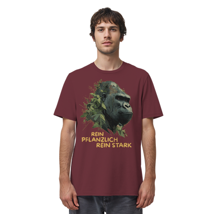 vegwear "Gorilla, rein pflanzlich, rein stark" - unisex Bio T-Shirt
