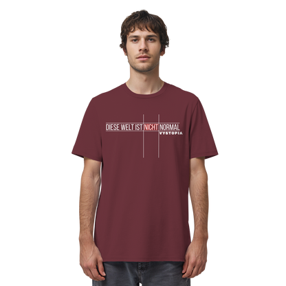 vegwear "Diese Welt ist nicht normal" - unisex Bio T-Shirt
